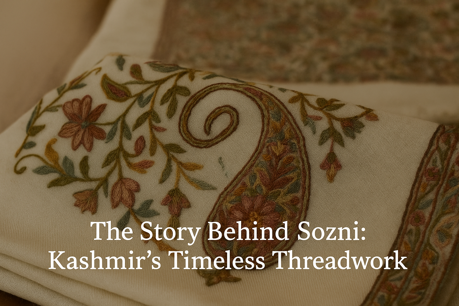 The Story Behind Sozni: Kashmir’s Timeless Threadwork